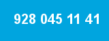 928 045 11 41 928 045 11 41